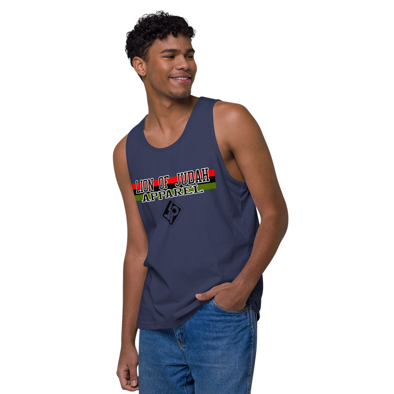 Lion Of Judah Apparel Brand Design Men’s premium tank top
