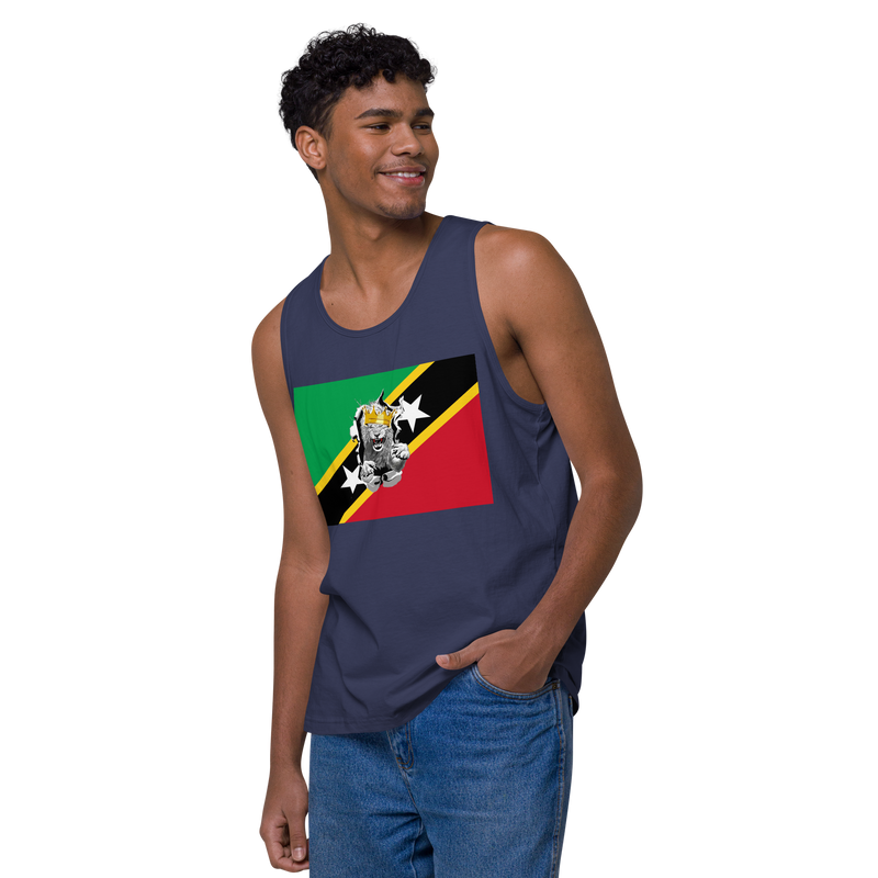 West Indian Lion of Judah Men’s premium tank top
