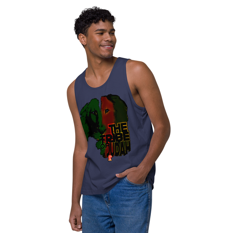 Tribe Of Judah Lion Design Men’s premium tank top