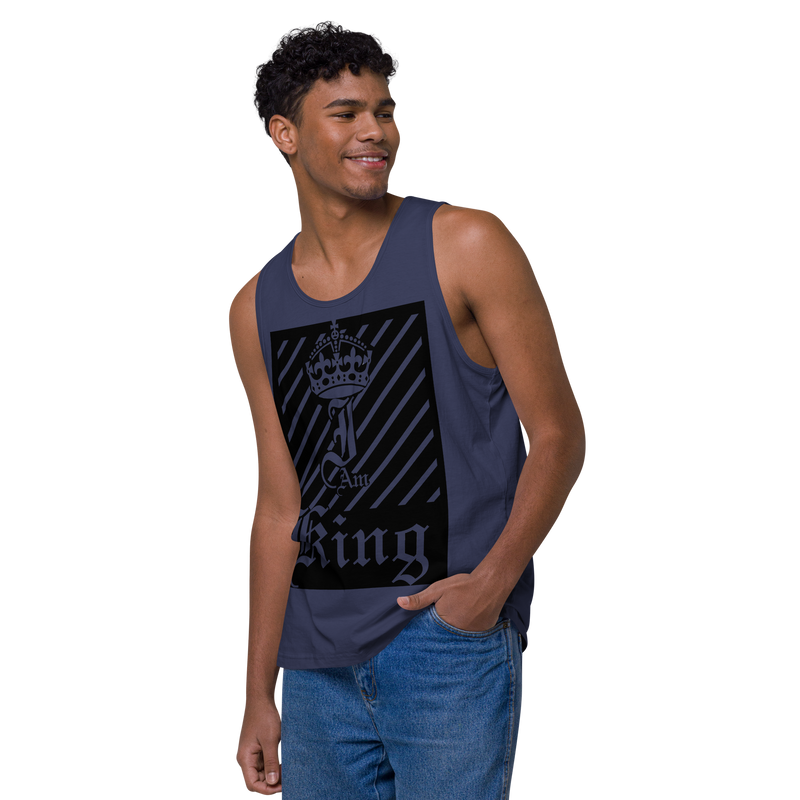 I am King Men’s premium tank top