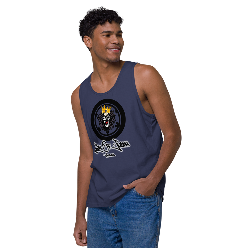 Lion Of Judah Apparel Lion Design Men’s Premium Tank Top