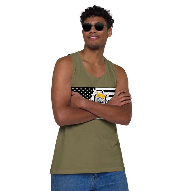 Lion Of Judah Flag Design Men’s premium tank top