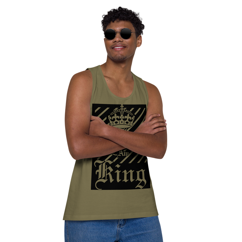 I am King Men’s premium tank top