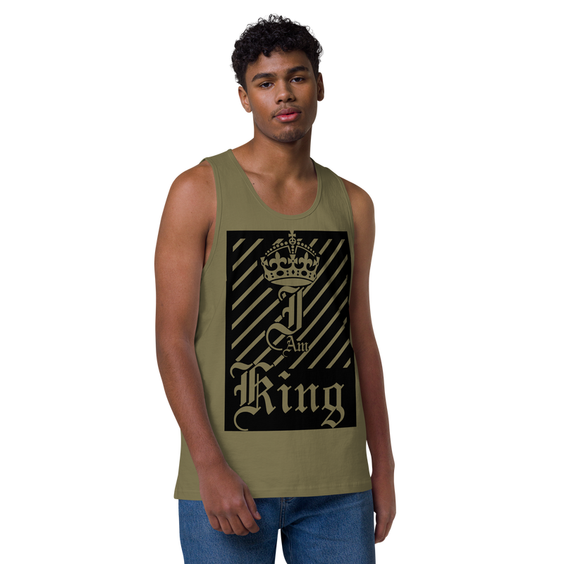 I am King Men’s premium tank top