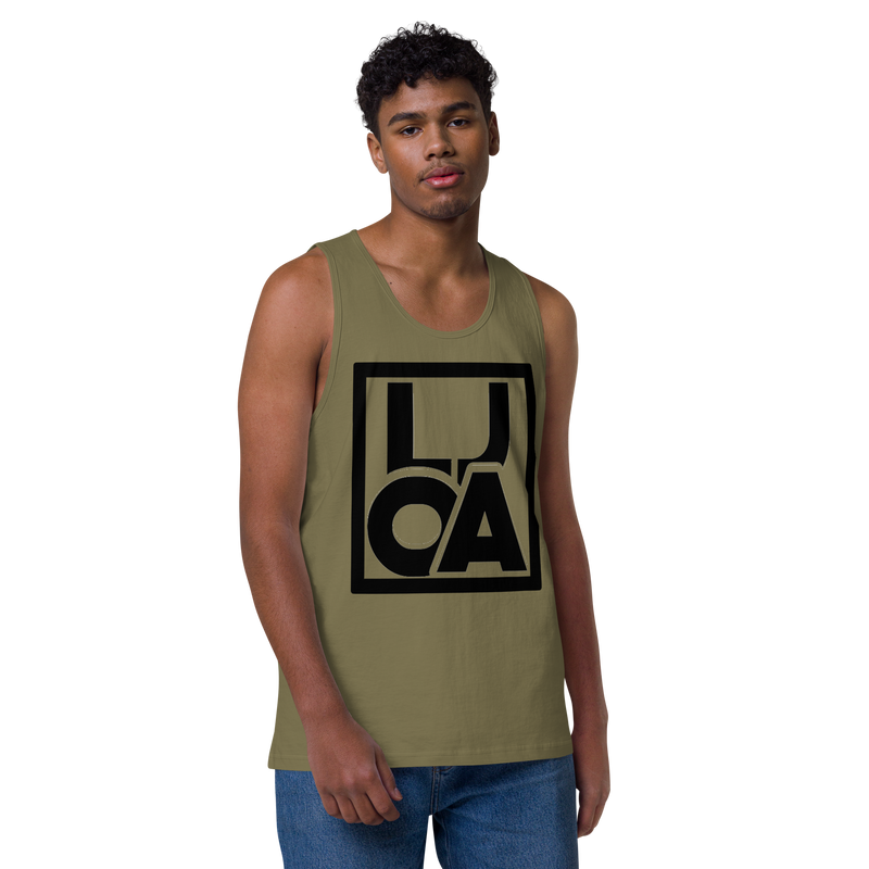 Lion Of Judah Apparel Black new logo Men’s Premium Tank Top