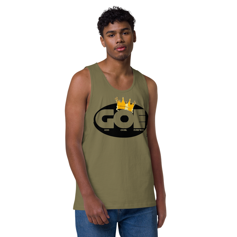 God Over Everything Design Men’s Premium Tank Top