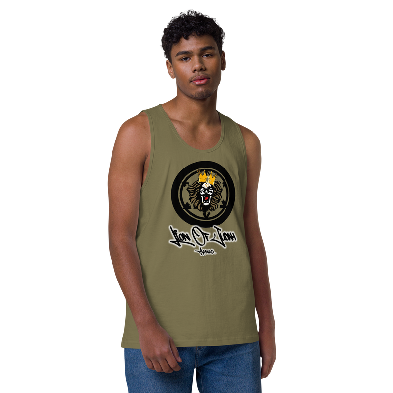 Lion Of Judah Apparel Lion Design Men’s Premium Tank Top