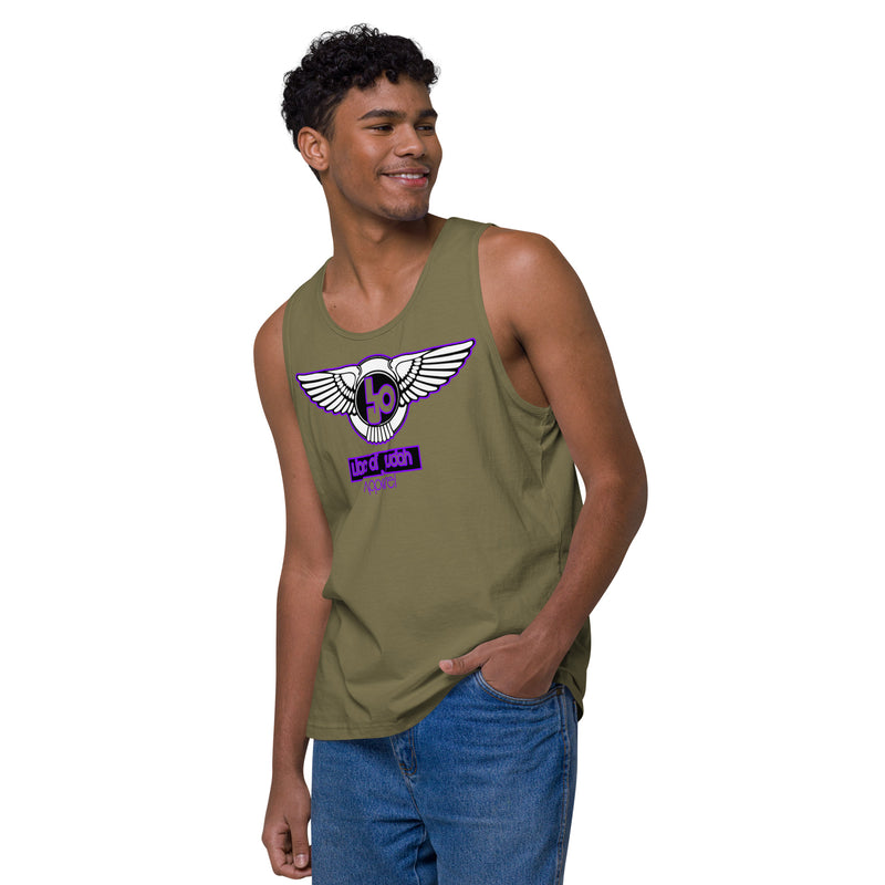 Lion Of Judah Purple Design logo Men’s premium tank top