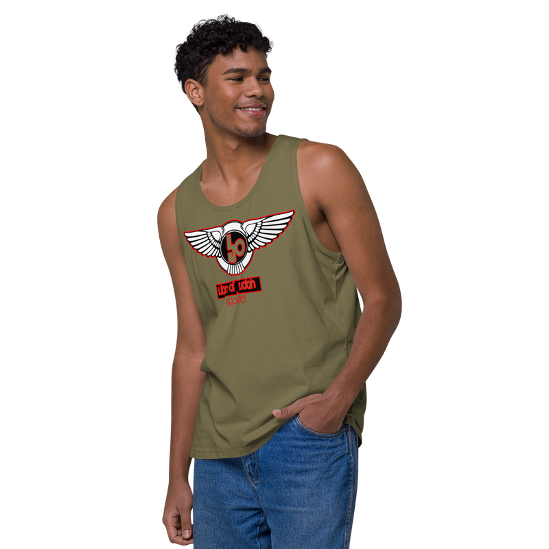 Lion Of Judah Red Design logo Men’s premium tank top