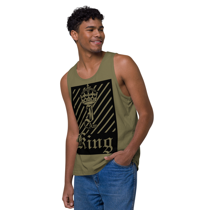 I am King Men’s premium tank top