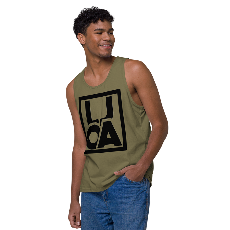 Lion Of Judah Apparel Black new logo Men’s Premium Tank Top