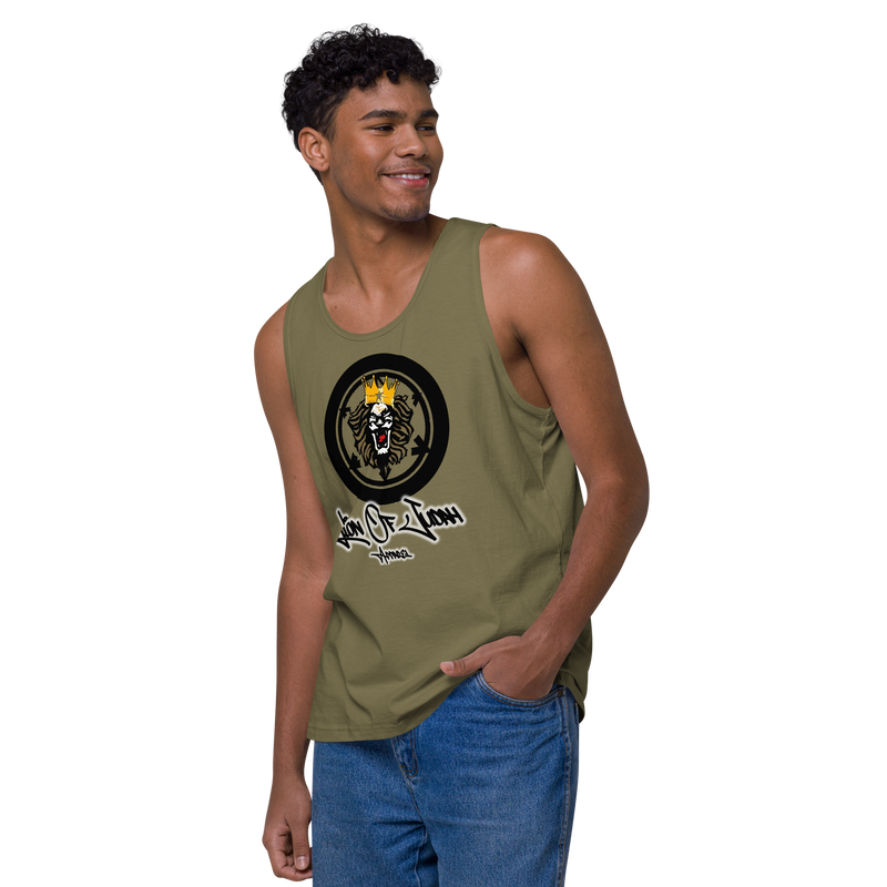 Lion Of Judah Apparel Lion Design Men’s Premium Tank Top