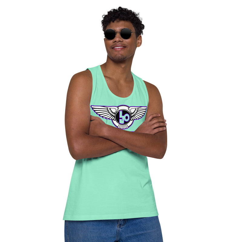 Lion Of Judah Purple Design logo Men’s premium tank top