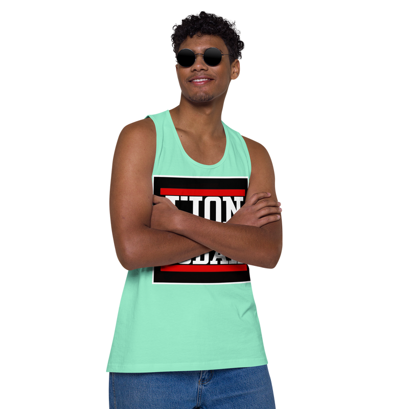 Lion of Judah logo Design Men’s premium tank top