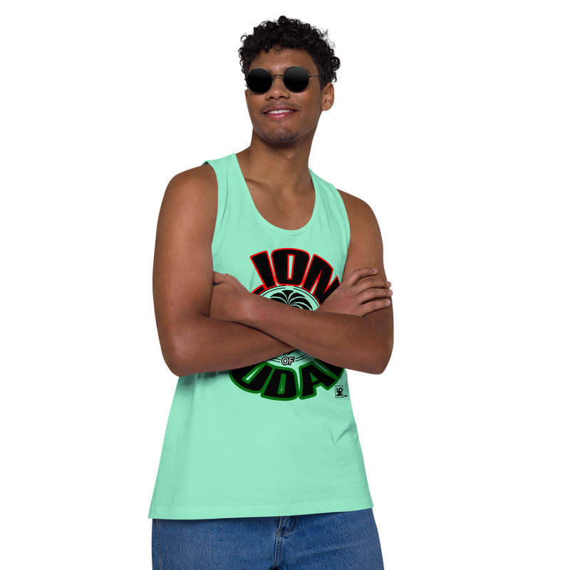 Lion Of Judah Design Men’s premium tank top