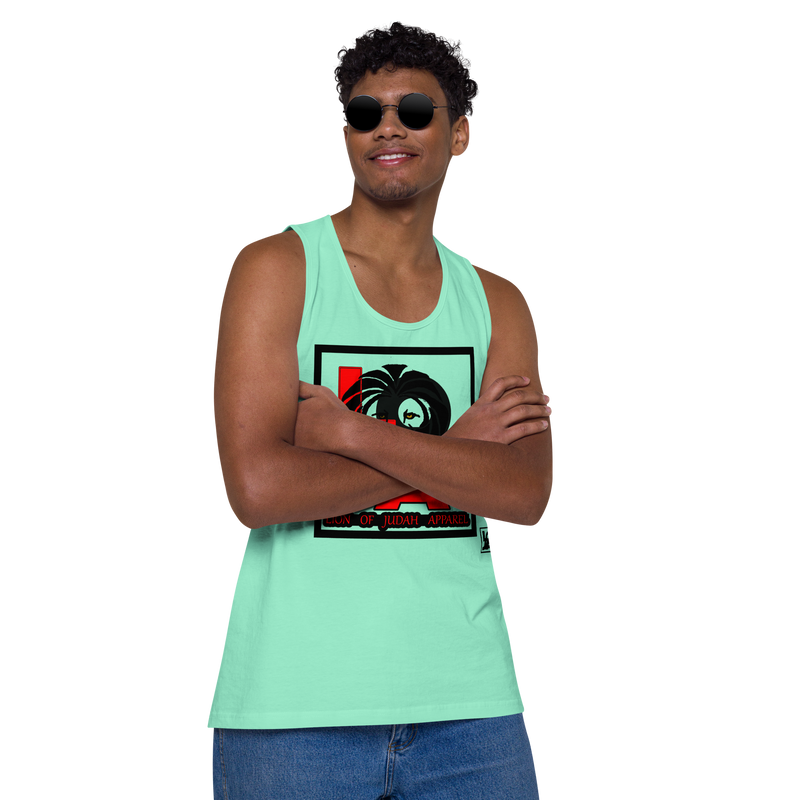 Lion Of Judah (L.O.J.A) Design Men’s Premium Tank Top