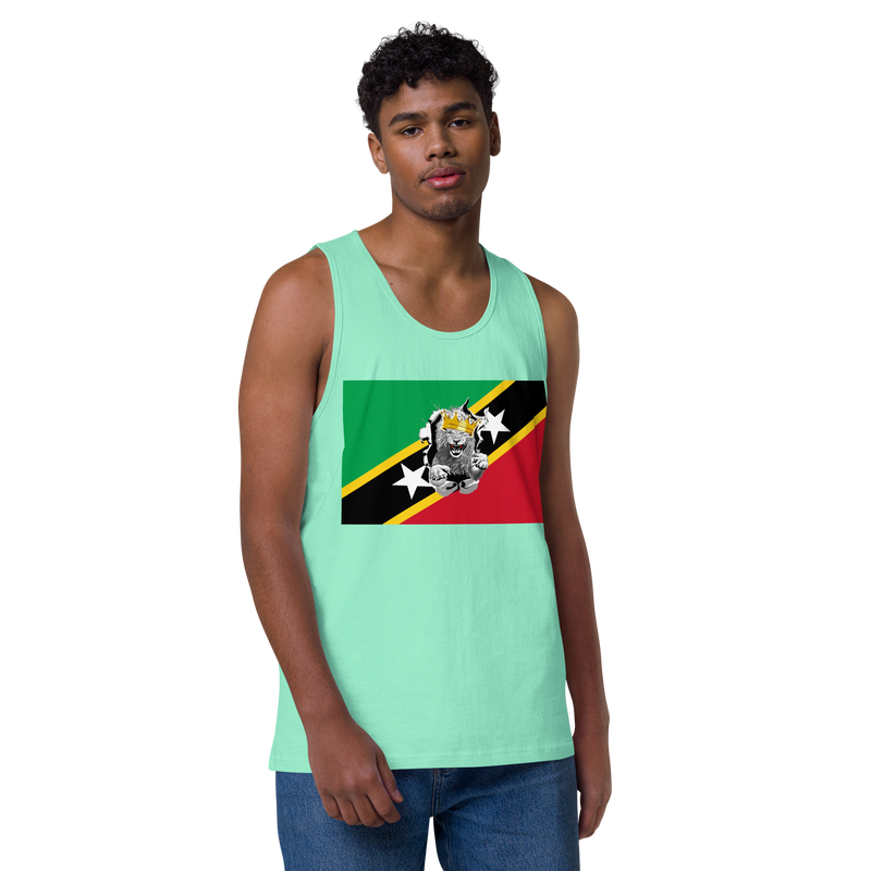 West Indian Lion of Judah Men’s premium tank top
