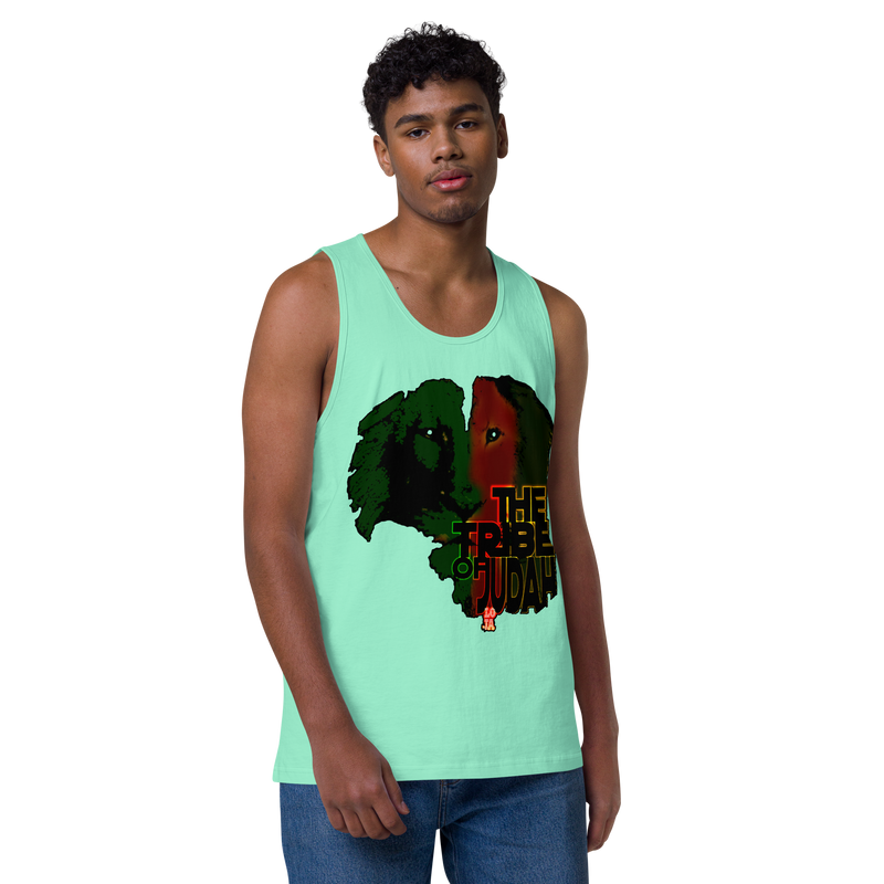 Tribe Of Judah Lion Design Men’s premium tank top