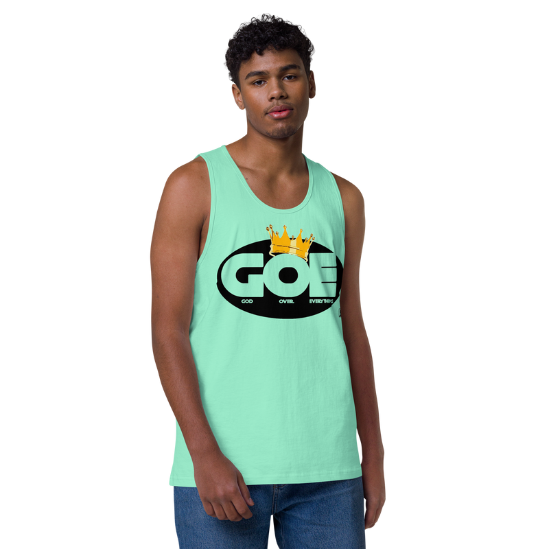 God Over Everything Design Men’s Premium Tank Top