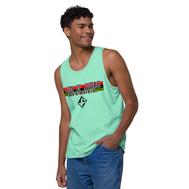 Lion Of Judah Apparel Brand Design Men’s premium tank top