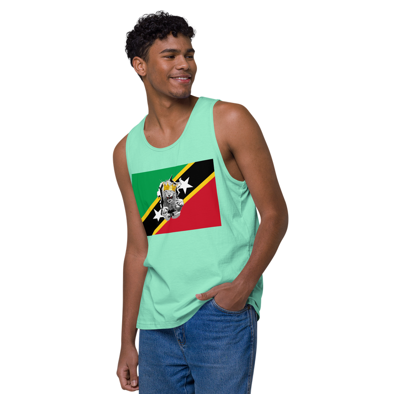 West Indian Lion of Judah Men’s premium tank top