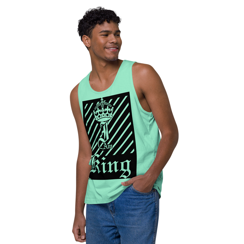 I am King Men’s premium tank top
