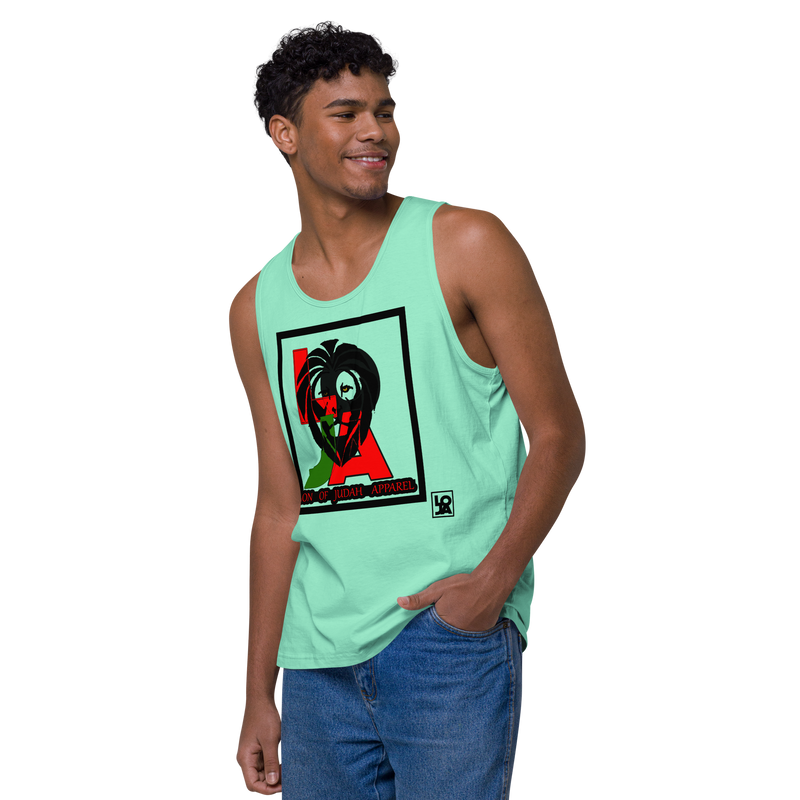 Lion Of Judah (L.O.J.A) Design Men’s Premium Tank Top