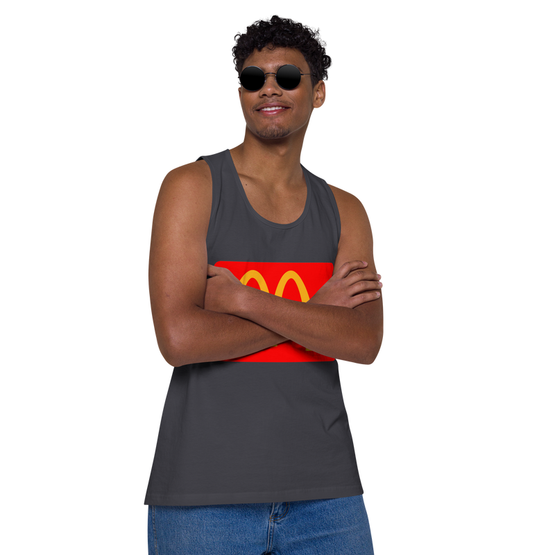 Lion Of Judah Mc Donald's Spinoff Design Men’s premium tank top