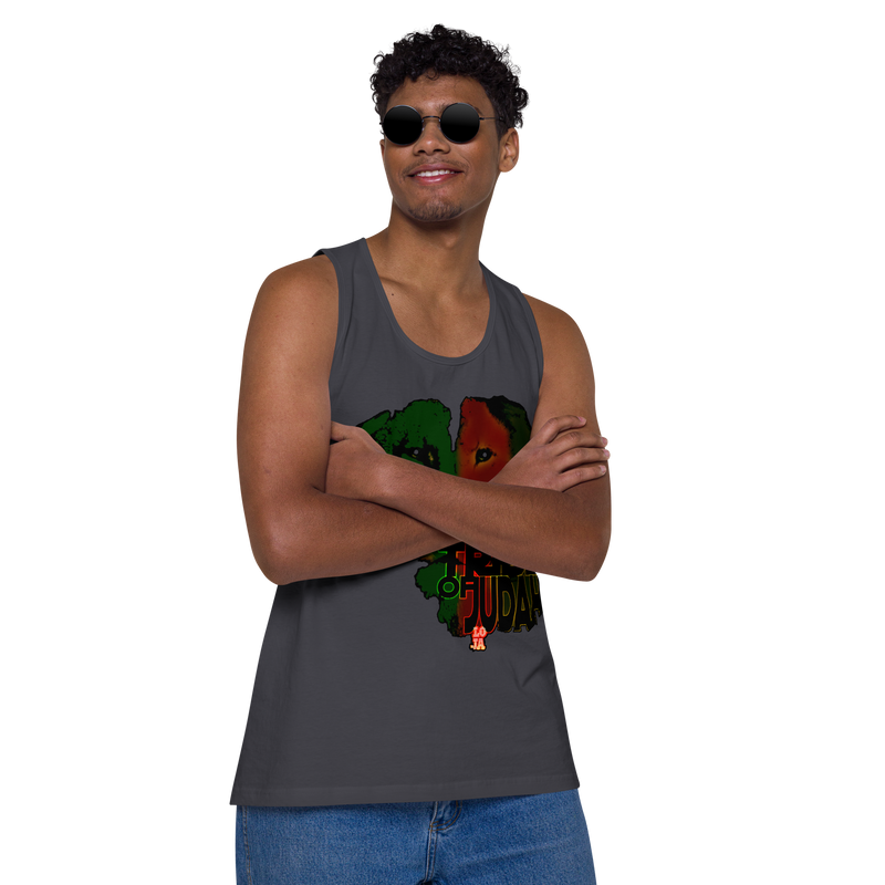 Tribe Of Judah Lion Design Men’s premium tank top