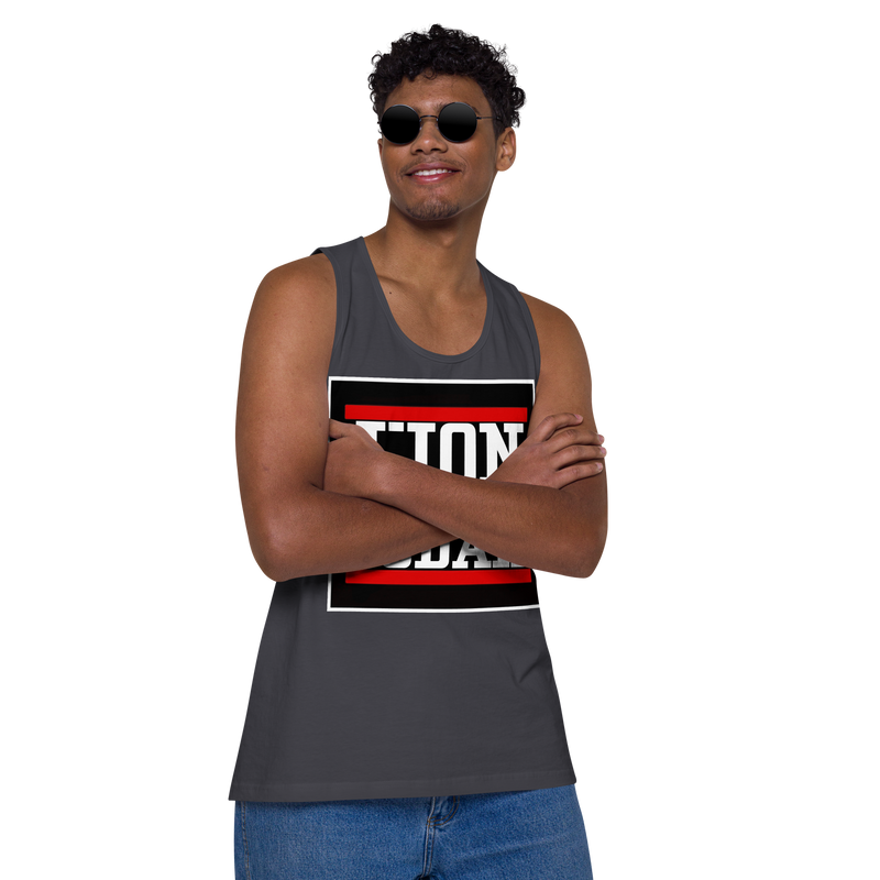 Lion of Judah logo Design Men’s premium tank top