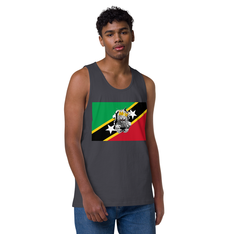 West Indian Lion of Judah Men’s premium tank top