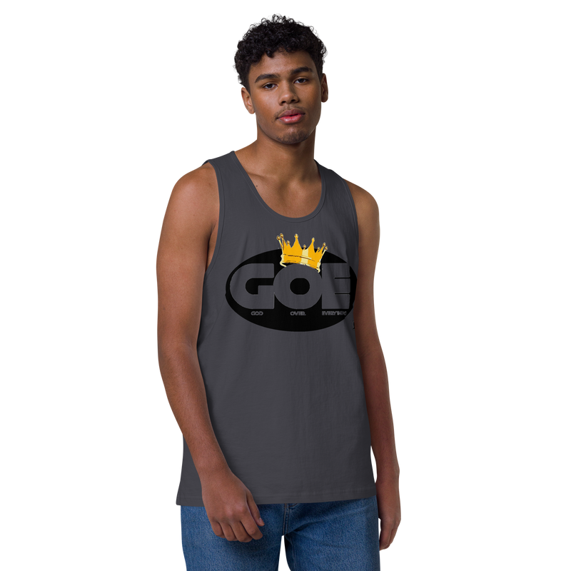 God Over Everything Design Men’s Premium Tank Top