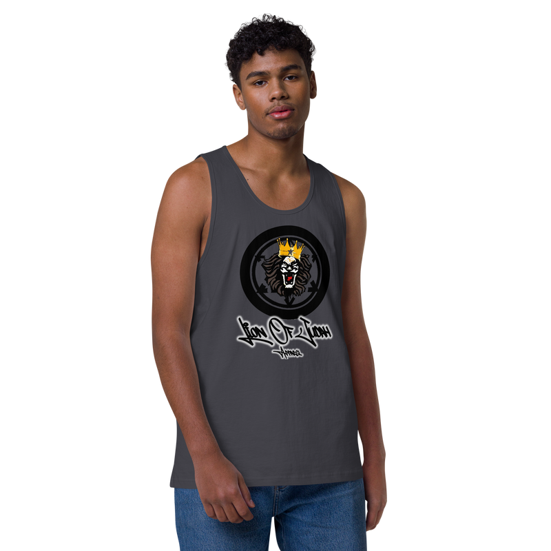 Lion Of Judah Apparel Lion Design Men’s Premium Tank Top