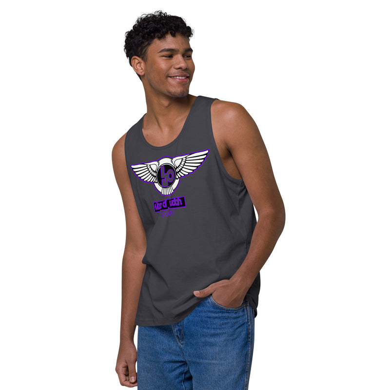 Lion Of Judah Purple Design logo Men’s premium tank top