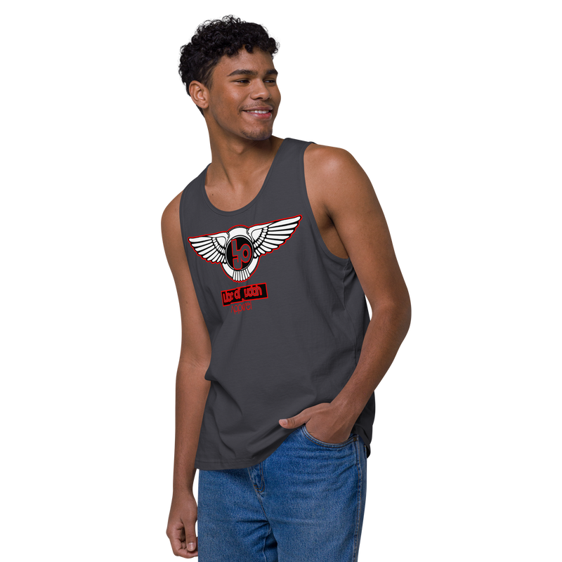 Lion Of Judah Red Design logo Men’s premium tank top