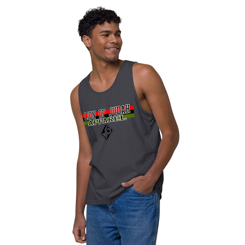 Lion Of Judah Apparel Brand Design Men’s premium tank top
