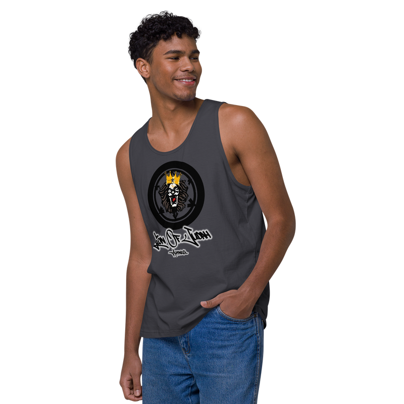 Lion Of Judah Apparel Lion Design Men’s Premium Tank Top