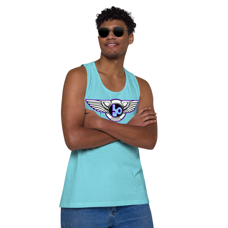 Lion Of Judah Purple Design logo Men’s premium tank top