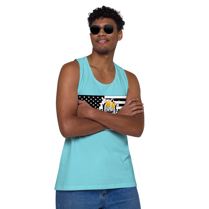 Lion Of Judah Flag Design Men’s premium tank top