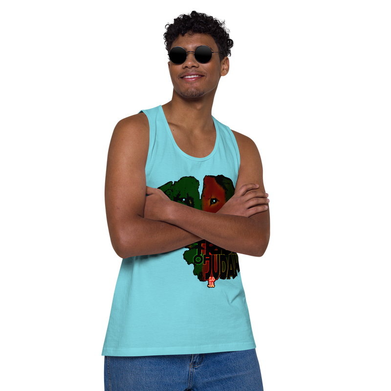 Tribe Of Judah Lion Design Men’s premium tank top