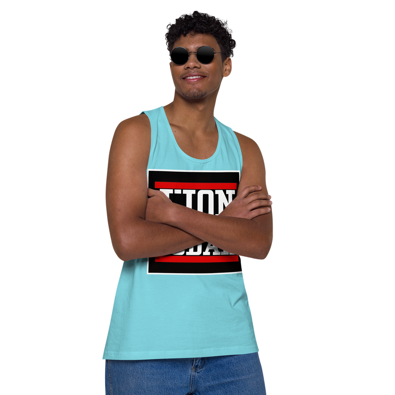 Lion of Judah logo Design Men’s premium tank top