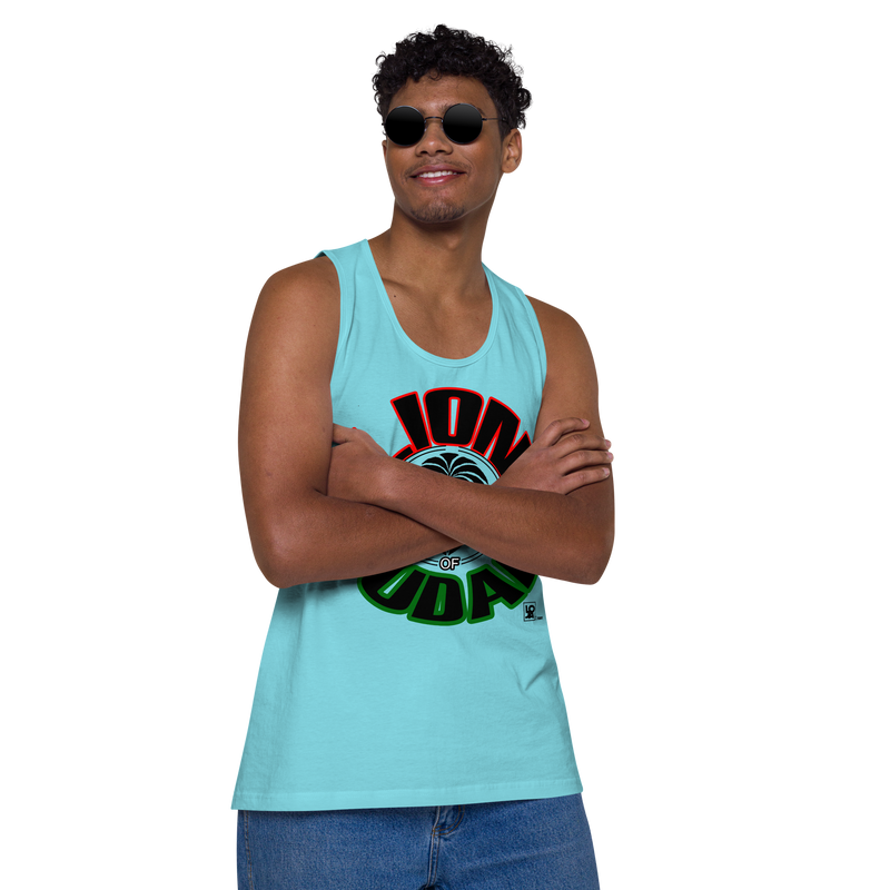 Lion Of Judah Design Men’s premium tank top