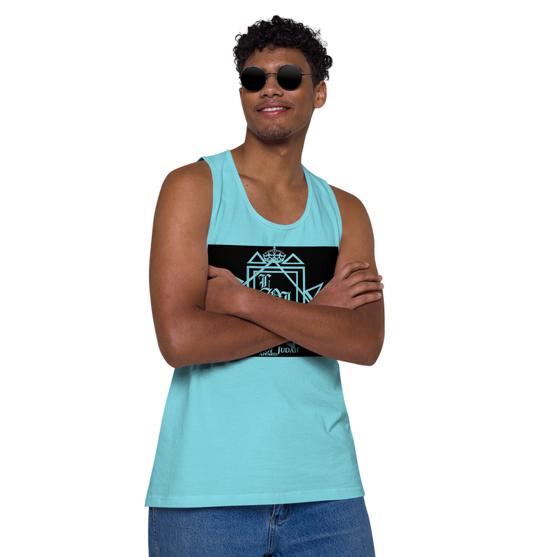 Lion Of Judah Design Men’s premium tank top