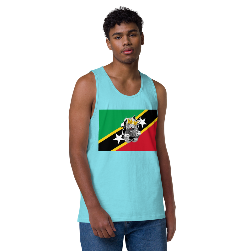 West Indian Lion of Judah Men’s premium tank top