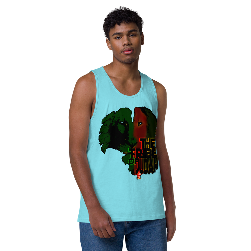 Tribe Of Judah Lion Design Men’s premium tank top