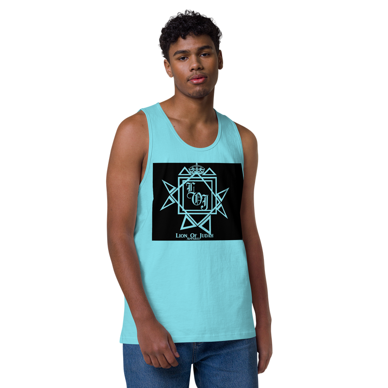 Lion Of Judah Design Men’s premium tank top