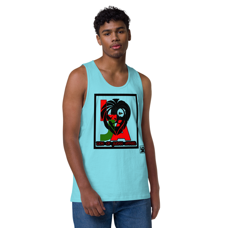 Lion Of Judah (L.O.J.A) Design Men’s Premium Tank Top