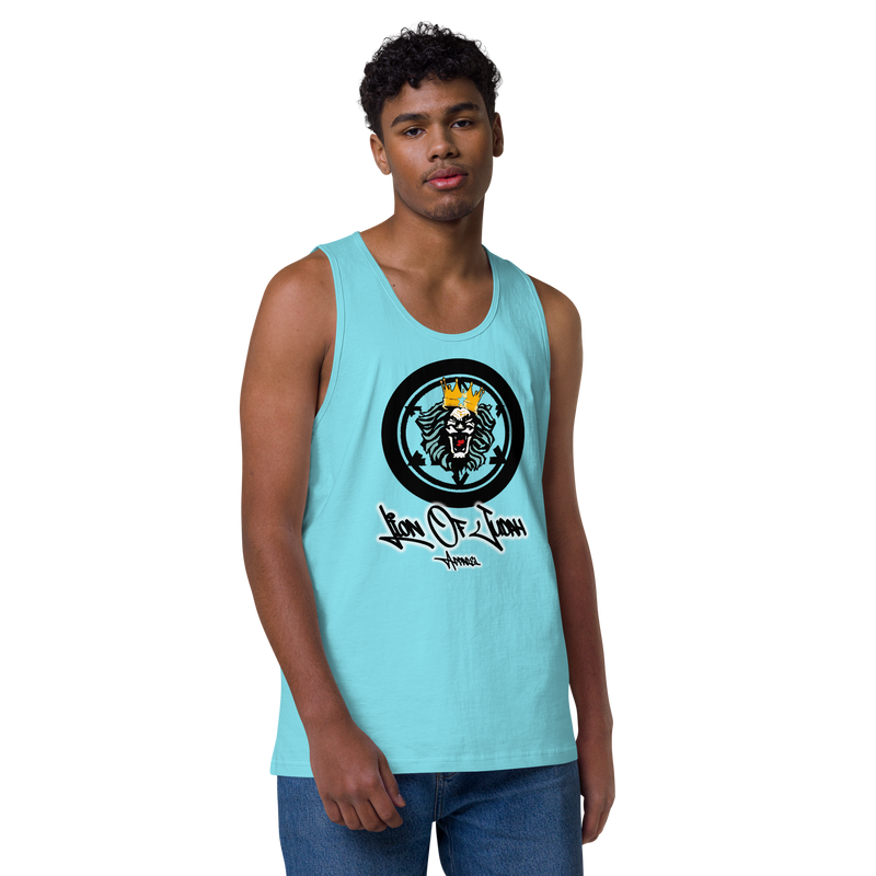 Lion Of Judah Apparel Lion Design Men’s Premium Tank Top