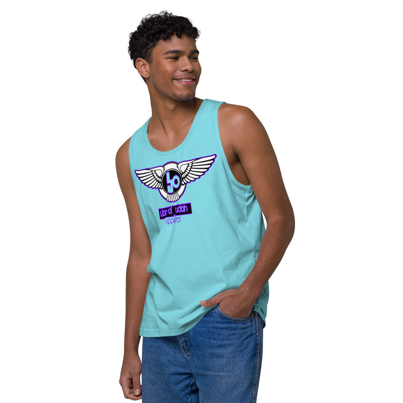 Lion Of Judah Purple Design logo Men’s premium tank top