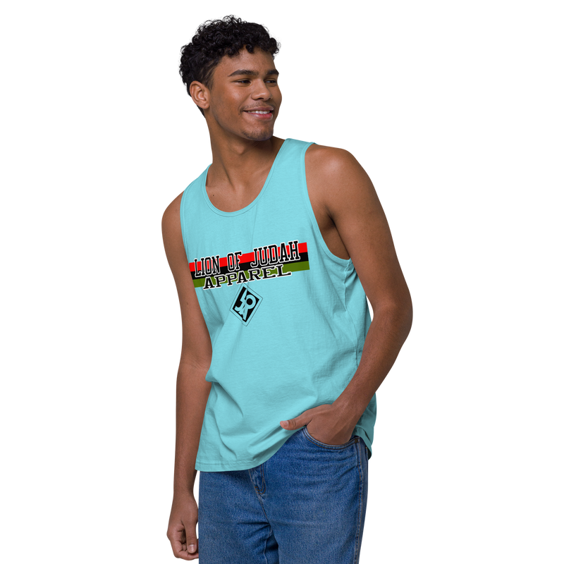 Lion Of Judah Apparel Brand Design Men’s premium tank top